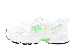 New Balance white/silver metallic 530 sneaker